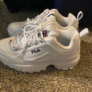 White Platform Filas (Brand New)